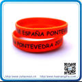 Debossed Silicone Bracelets Wristbands 1/2 Inch Band for Promotion Gifts